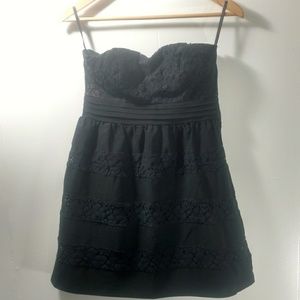 American Rag Black Embroidered Cocktail Dress